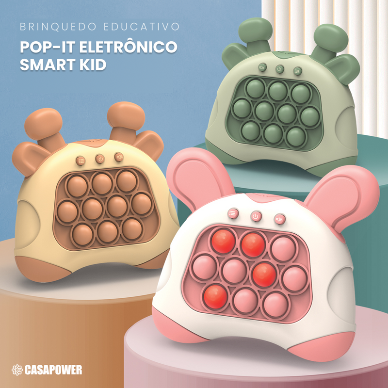 Pop It Eletrônico Smart Kid - Apertador de bolhas