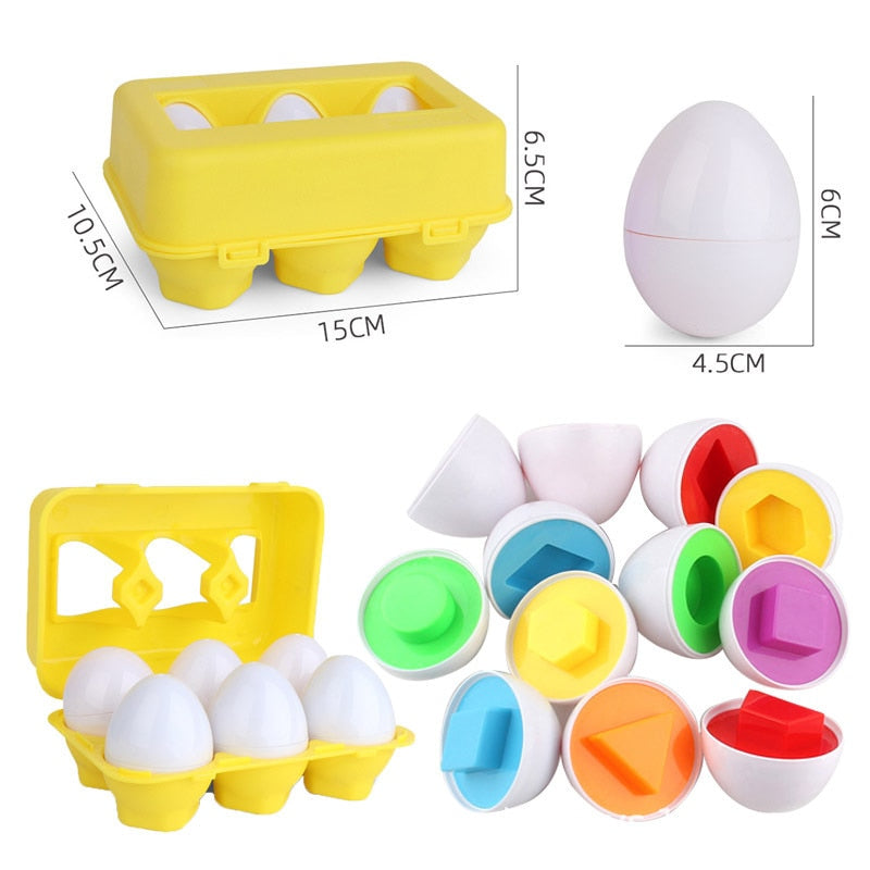 Brinquedo Quebra Cabeça Caixa de Ovos Montessori