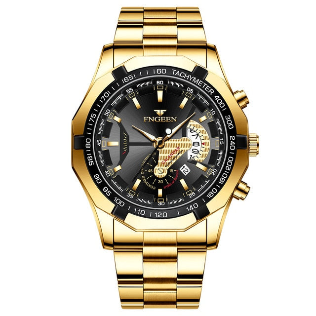 Relógio Dourado Vitor Kubruskly