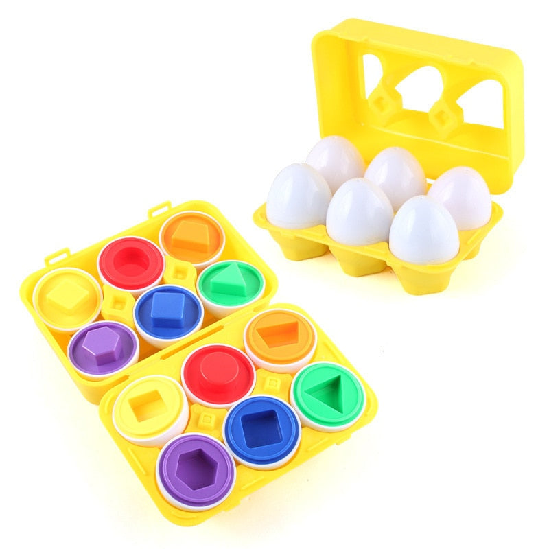 Brinquedo Quebra Cabeça Caixa de Ovos Montessori