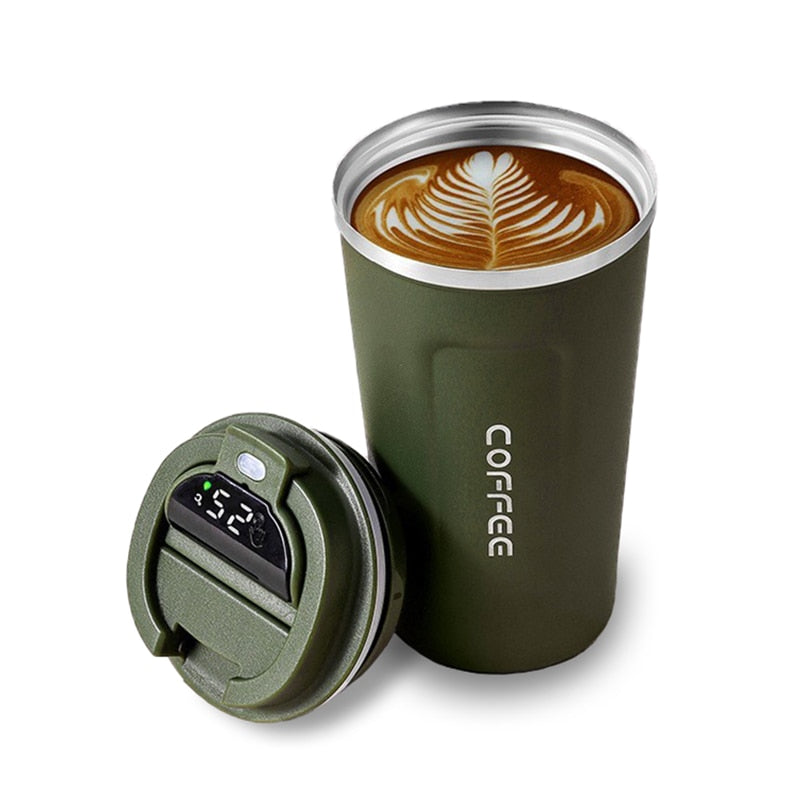 Copo Térmico com Display de Temperatura - Coffee